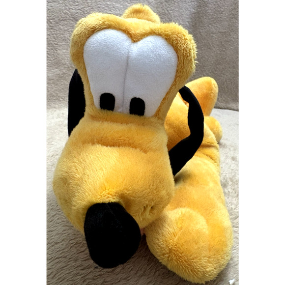 Disney Store Genuine Original Authentic Large Pluto Plush 16” Stuffed Animal - Picture 1 of 11